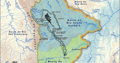 As bacias dos rios Santo Antônio e Piracicaba, que serão cortadas pelo mineroduto / Imagem: Rima Serra da Serpentina